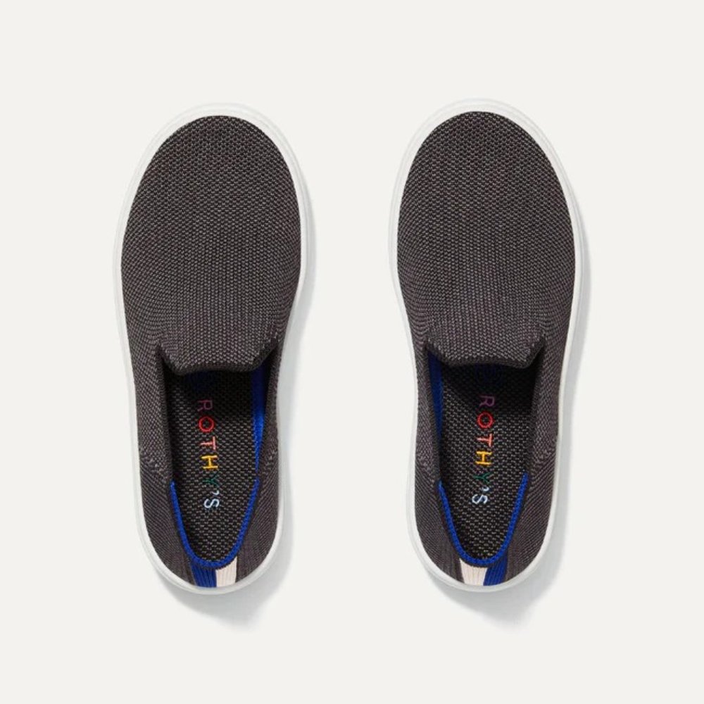 Rothy's The Kid's Sneaker in Steel Grey - Size 12